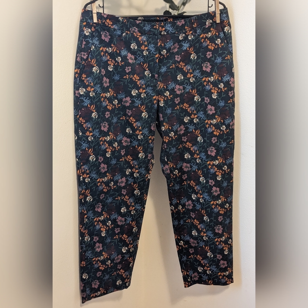 Wildfang Floral Slim Crop Pants
